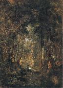 Theodore Rousseau In the Wood at Fontainebleau china oil painting reproduction